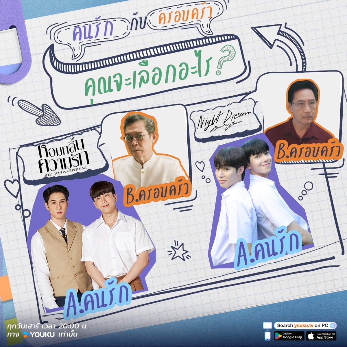 #NightDreamSeriesEP6 เมื่อคู่รักทั้งสองต้องเผชิญกับความขัดแย้งจากครอบครัว ทั้งคู่เลือกที่จะต่อต้านและไล่ตามความรักที่แท้จริง 💕คุณคิดว่าตัวเลือกของพวกเขาถูกต้องหรือไม่?

#NightDreamSeries 
#IFeelYouLingerInTheAir
#คืนของฉันฝันของเธอ
#หอมกลิ่นความรัก
#YOUKU #YOUKUThailand