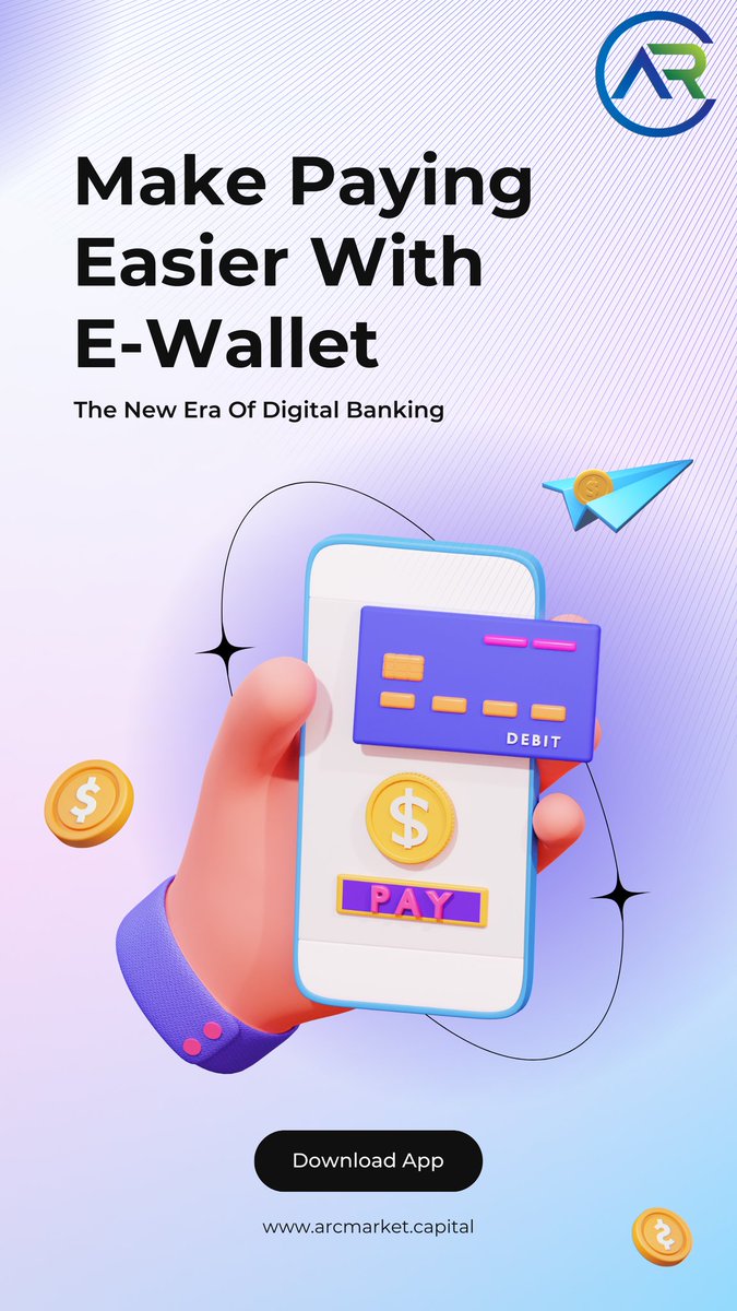 ArcMarket1's tweet photo. Simplify Payments with ARC Wallet App – Shaping the Future! 🌐💳
Experience the future of effortless payments with the ARC Wallet App. Streamline transactions, embrace convenience, and stay ahead of the payment trends that define tomorrow. Download ARC Wallet now📲🚀 #ARCWallet https://t.co/kM8F9Fs9HJ