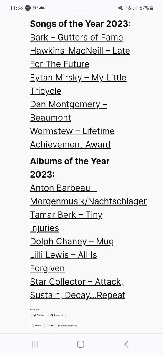 A deep honor that MUG is among the 5 Albums of the Year 2023 from DJ Mike Lidskin @RadioTheLids @WoodyRadio - and in the company of @antonbarbeau @TamarBerk #lillilewis @StarCollector5 ! @StirBig thanks you as do I!!!