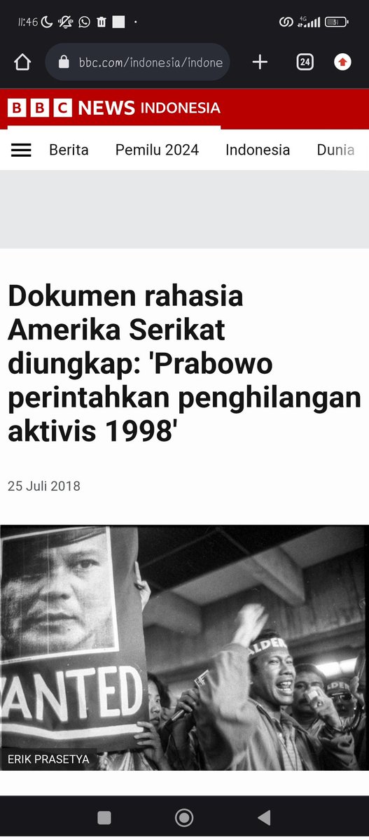 Bismillahirrahmanirrahim... Ijin kan gue up kasus pelanggaran HAM 97-2009 Disclaimer gue up ini dengan tujuan biar para gen Z dan milenial paham siapa orang yang sebenarnya kalian dukung... Dan buat para buzzer 02 klo mau bantah thread ini silakan aja #asalbukanprabowo