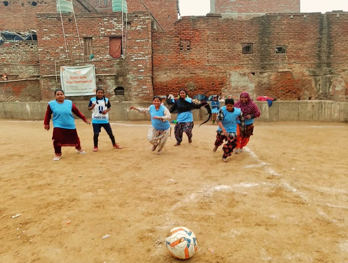 slumsoccer's tweet photo. Exciting day for the Shakti Girls! Inaugural match vibes – energy, cheer, and the bond between first-time mothers and daughters. 
Go Shakti Girls! ⚽️👏 👏

#ShaktiGirls #InauguralMatch #letsfootball #mothers #girlpower https://t.co/5x9dVyn858