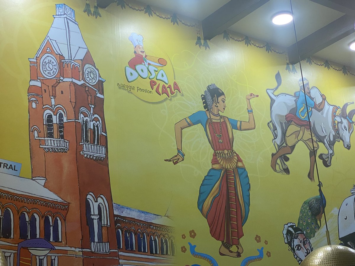 Just had a 𝗱𝗲𝗹𝗶𝗰𝗶𝗼𝘂𝘀 breakfast at 𝗺𝘆 𝗳𝗿𝗶𝗲𝗻𝗱 𝗠𝗿. 𝗣𝗿𝗲𝗺 𝗚𝗮𝗻𝗮𝗽𝗮𝘁𝗵𝘆'𝘀 𝗗𝗼𝘀𝗮 𝗣𝗹𝗮𝘇𝗮 𝗮𝘁 𝗠𝘂𝗺𝗯𝗮𝗶 𝗔𝗶𝗿𝗽𝗼𝗿𝘁.
Proud of him for bringing a 𝘁𝗮𝘀𝘁𝗲 𝗼𝗳 𝗧𝗮𝗺𝗶𝗹 𝗰𝘂𝗹𝘁𝘂𝗿𝗲 𝘁𝗼 𝘁𝗵𝗶𝘀 𝗯𝘂𝘀𝘁𝗹𝗶𝗻𝗴 𝗰𝗶𝘁𝘆,