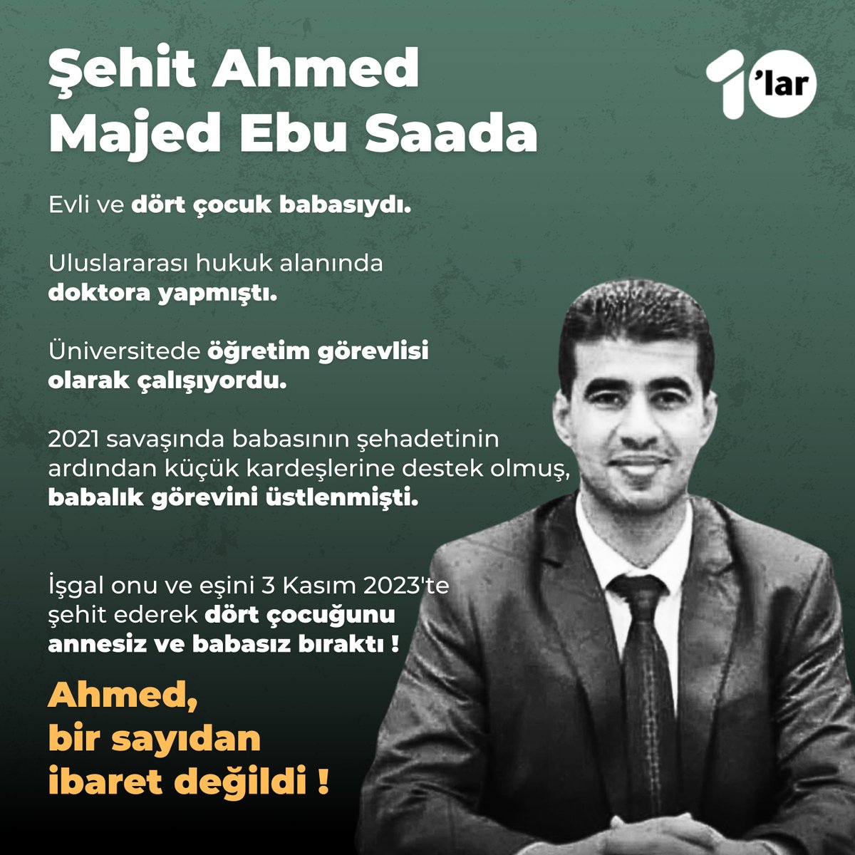 10larMedya's tweet photo. Nur, Mohammed, Ahmed ve Ali...

Onların hikayesi

Gazze'nin hikayesi. https://t.co/W4COKcDJhj