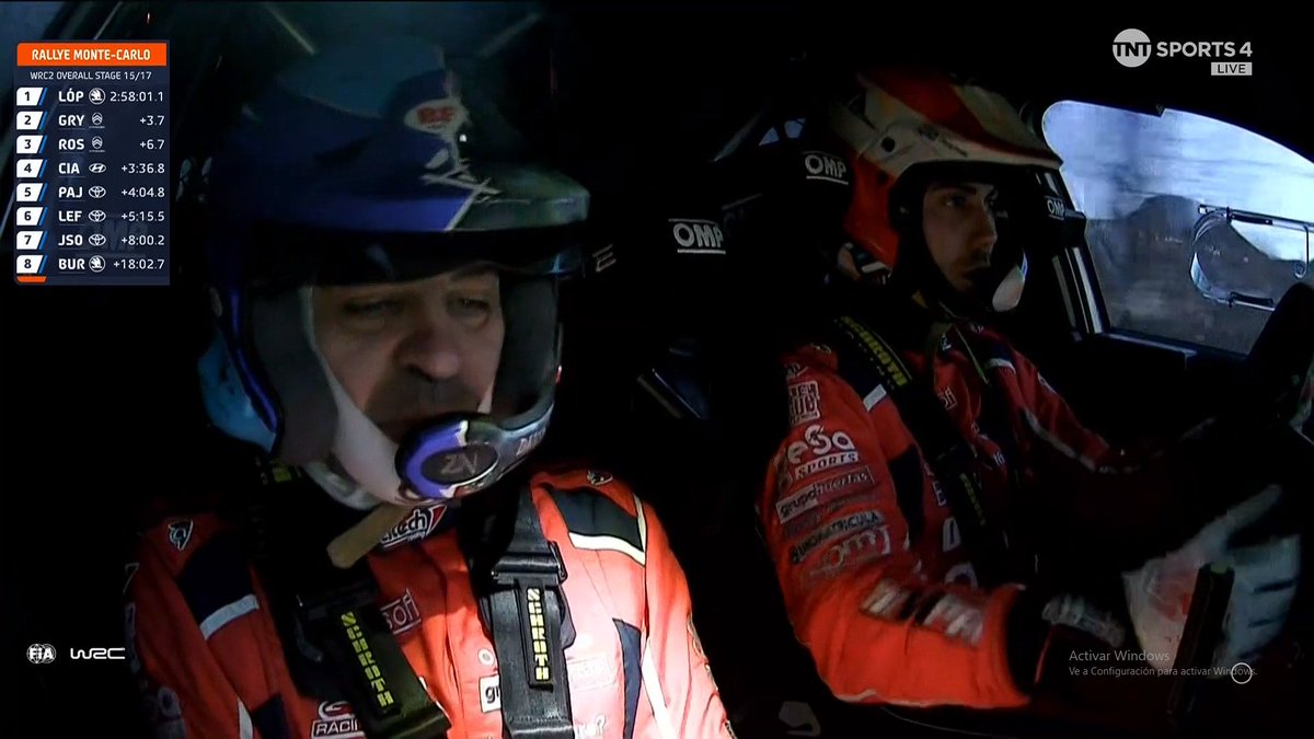 López y Vázquez recuperando el liderato en WRC2 a falta de dos tramos.

#WRC #WRCLiveES #RallyeMonteCarlo
