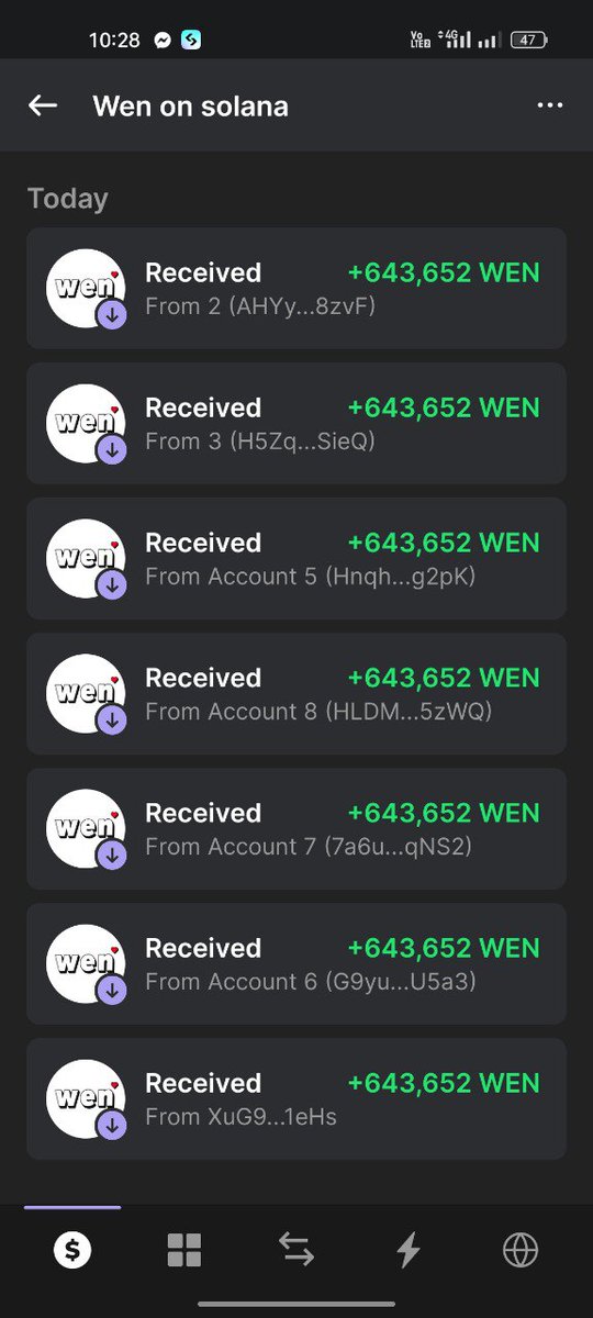 biswap_coin's tweet image. You’ll receive 10,000 $wen ⁉️

10,000 in #wen each reward to the first 3000 people who follows and retweets 

 Drop your $SOL wallet address.
#airdrop #airdrops #bnb #sol