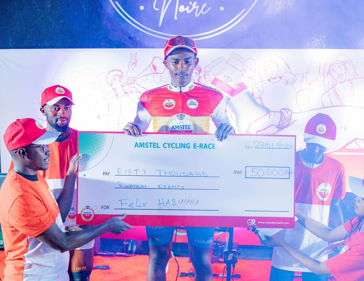 rwanda_eroads's tweet photo. 1st series of pre-Tour du Rwanda events sponsored by#AmstelRwanda won by:

1. Felix Habimana 🏆
2. Seth Hakizimana 🥈
3. Jean Nepo Bigirimana 🥉 https://t.co/Xtn8Bjl8CN