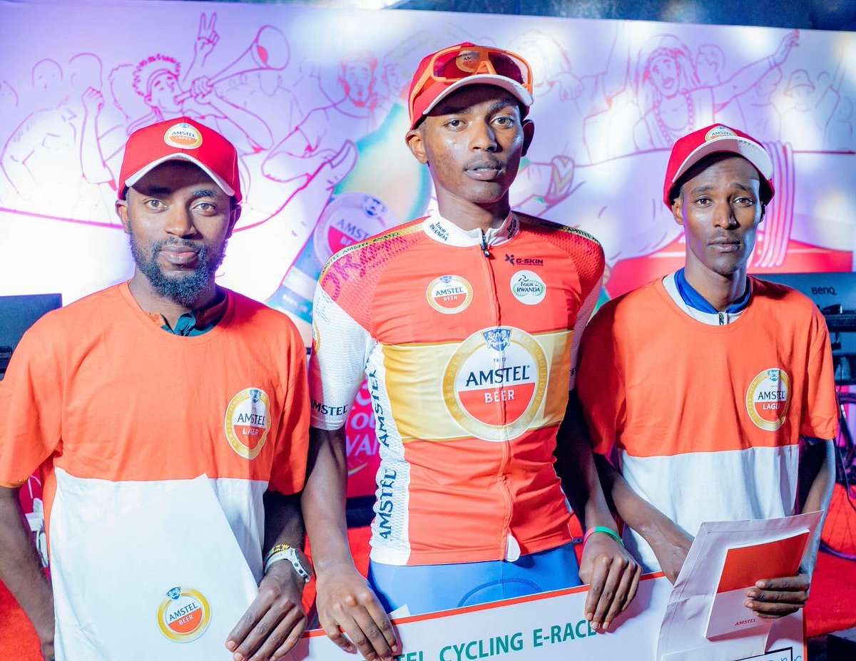 rwanda_eroads's tweet photo. 1st series of pre-Tour du Rwanda events sponsored by#AmstelRwanda won by:

1. Felix Habimana 🏆
2. Seth Hakizimana 🥈
3. Jean Nepo Bigirimana 🥉 https://t.co/Xtn8Bjl8CN