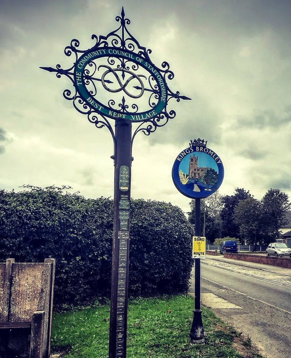 The beautiful Staffordshire village of Kings Bromley, once the summer residence of Lady Godiva, where a bloke found a skull buried in his garden and thought it was a coconut until he saw the eye sockets 💀