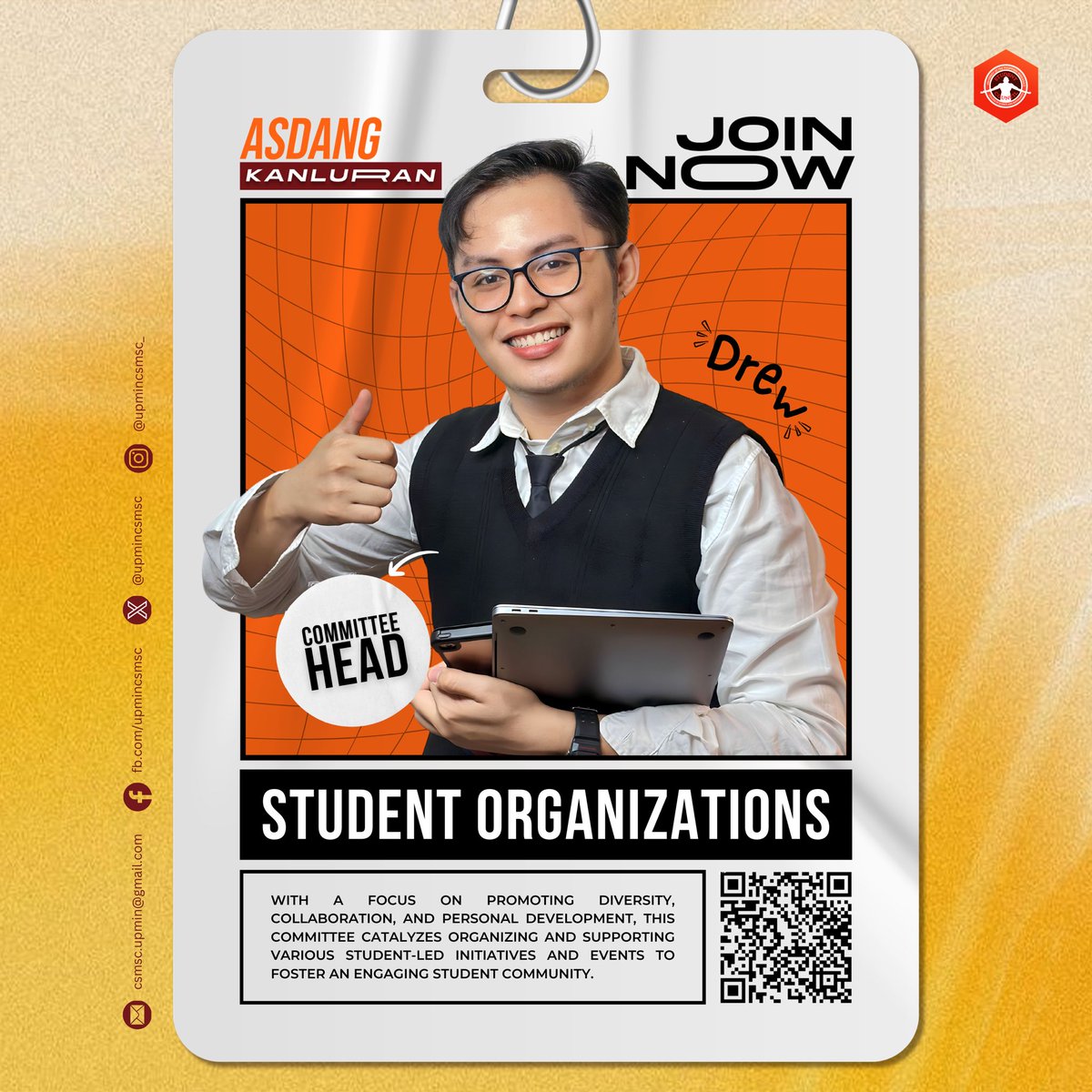 upmincsmsc_'s tweet photo. Application Form Link: 
https://t.co/UhLYemEyj5
https://t.co/UhLYemEyj5
https://t.co/UhLYemEyj5

Please use your university email when filling up the form for verification. Thank you!

#UPMindanaoCSM 
#VolunteerCorps 
#AsdangKanluran https://t.co/ZSu0tXTAG7