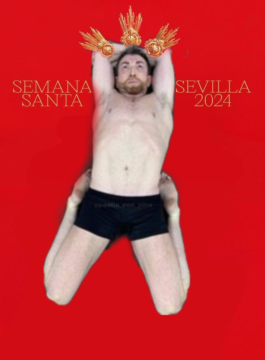 paella_con_pina's tweet image. Madre mía lo del cartel de la semana santa de Sevilla...