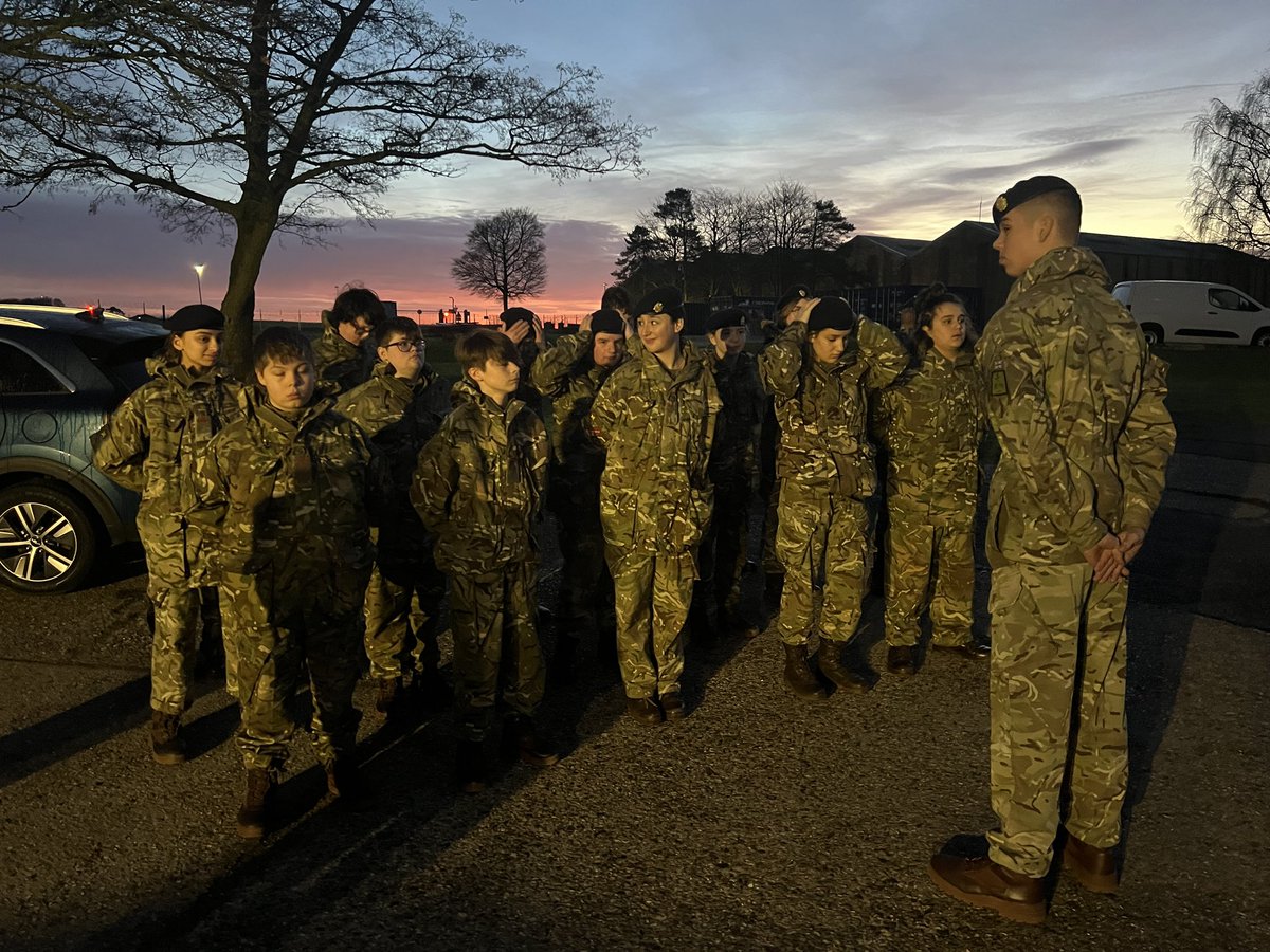 CcfTorquay's tweet image. Day two begins.  Weapons handling and test day for our Army cadets. Nerves are palpable, but their readiness for the challenge is humbling to see. Stay sharp, keep keen, work hard… it will be worth it. #ArmyChallenge #CadetWHT #CadetSkills 🎯🔒📚