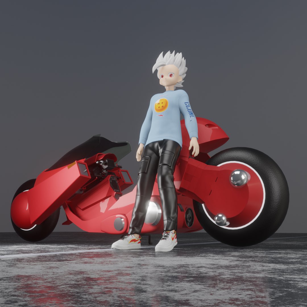 A recent update with Akira bike ❤️❤️❤️