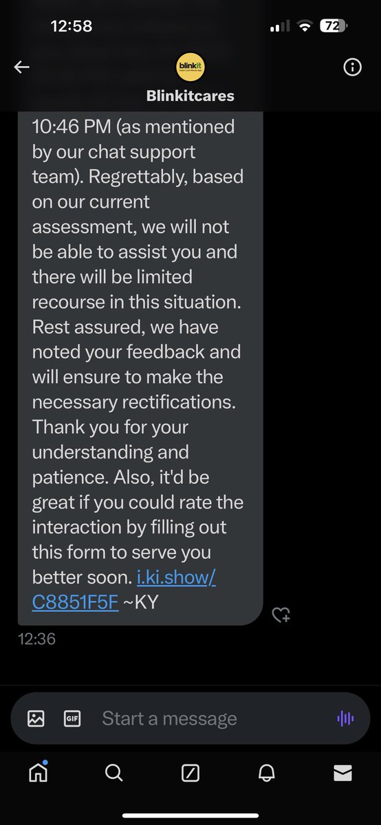 tripswat's tweet photo. @letsblinkit @blinkitcares @Dhananjay_6691 this is how u r creating customer delight by making them stuck in your idiot policies. Y u didn’t issued refund in my bank a/c. bcz u don’t hv policy. Give my money back. @PMOIndia sir this is how these guys will contribute in 5T eco https://t.co/gKVBT2OReg