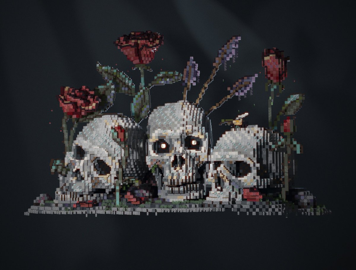 Onuma
"Flowers over skulls"

#Minecraft #minecraftbuilds #voxelart