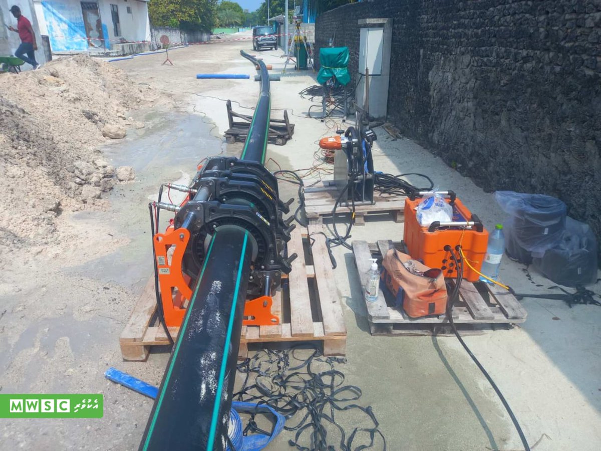 MWSC_Official's tweet image. Sh. Goidhoo Water and Sewerage Project: Over 74% of the overall project has been completed. Currently, rainwater network pipe-laying works are in progress.   
   
#MWSCProjects #MWSCAsaasee