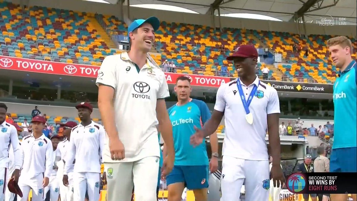 mufaddal_vohra's tweet photo. Pat Cummins said, "West Indies players have some really cool celebrations. They played unbelievable cricket". https://t.co/7ryuZR1rud