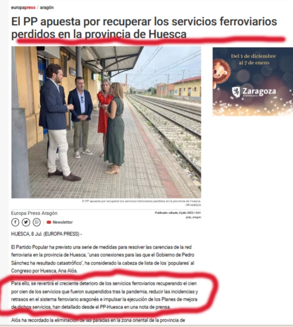 Pasado mañana a las 10 horas reunión en el Pignatelli con el Director General de Transporte del Gobierno de Aragón con el Binéfar Lérida de fondo. Espero que continúe idea de su compañera Ana Alós en campaña electoral <a href="/A3Noticias/">Antena 3 Noticias</a> <a href="/AytoGranius/">Grañen Huesca</a> <a href="/pparagon/">PP de Aragón</a> <a href="/Jorge_Azcon/">Jorge Azcón</a> <a href="/isaac_claver/">Isaac Claver</a>