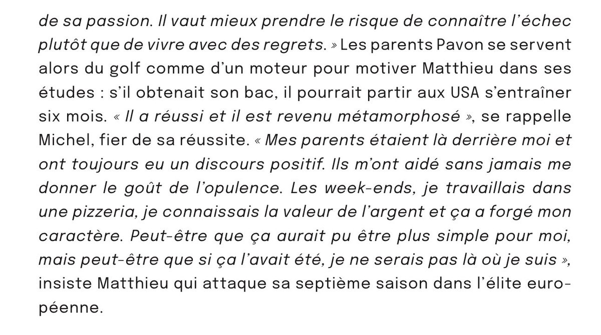 Ça ✍️ dans ⁦<a href="/JournalduGolf/">Journal du Golf</a>⁩ résonne encore plus fort aujourd’hui 🇫🇷 ⁦<a href="/matthieupavon/">Matthieu Pavon</a>⁩ !