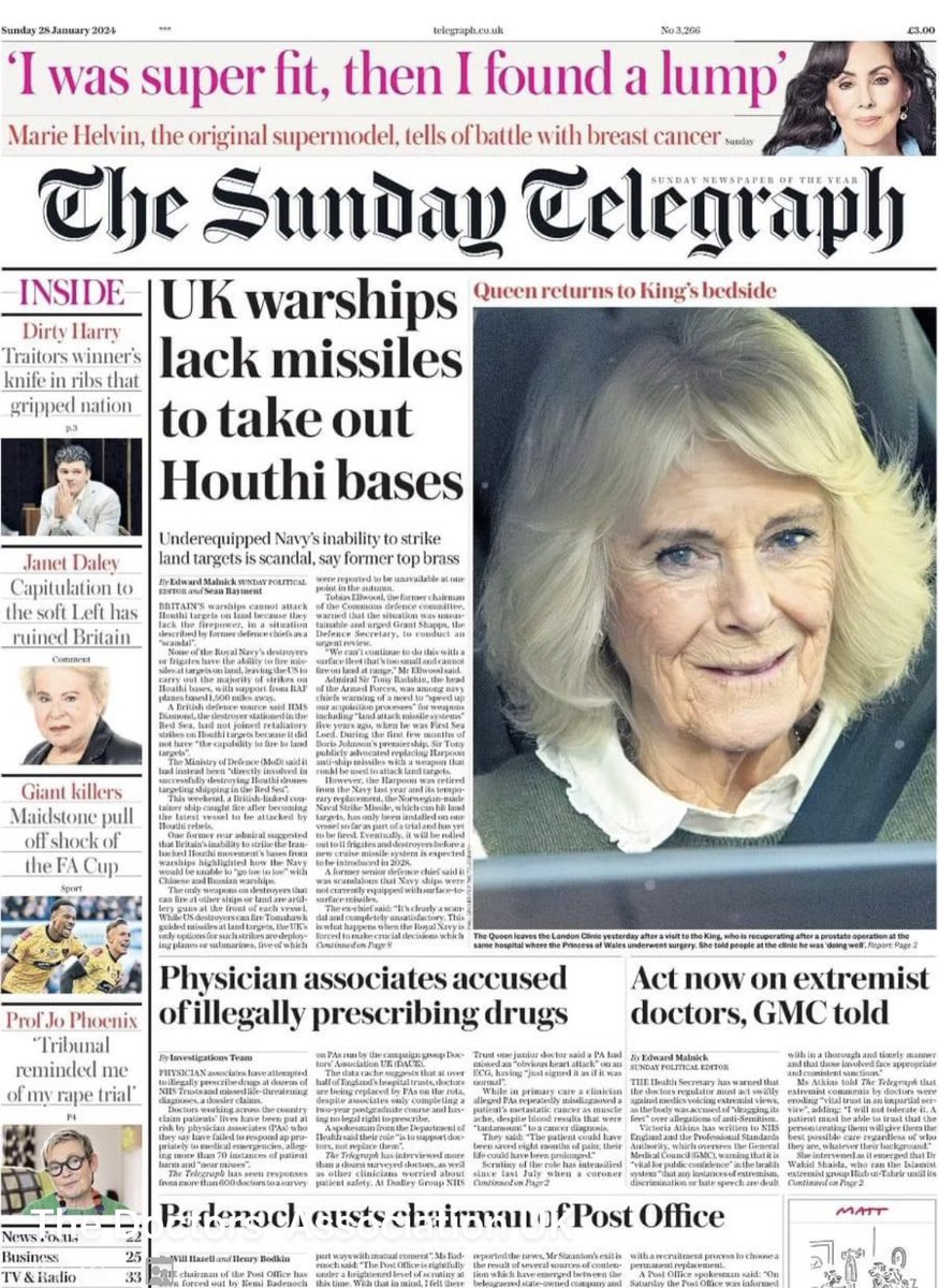 Interesting contrast on the front page - Atkins’ utmost concern on weeding out a small number of doctors expressing extremist views while hundreds of incidents of harm to patients are overlooked. Good to know where her priorities are….