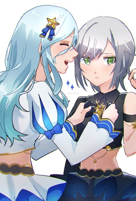 #prsk_fa #セカライしぃちゃん、リボンが曲がってるわよ〜……ありがと 