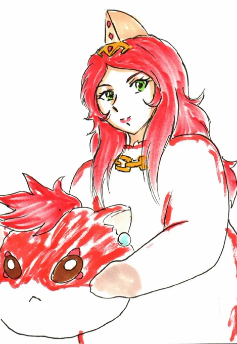 #1日1超人(1/25分)改めてハグプリネタ。中の人つながりジャクリーン。 