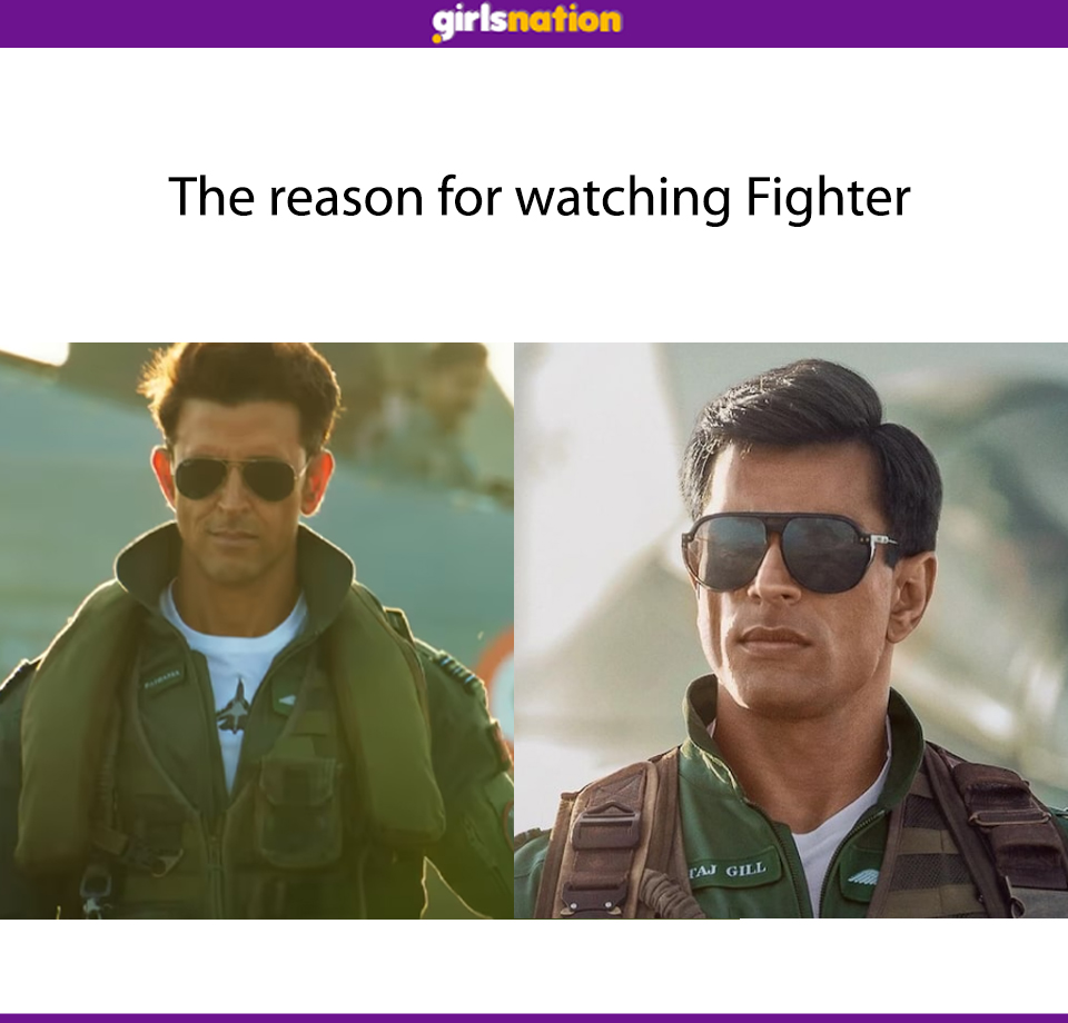 Only reason! #girlsnation #rvcjinsta #fighter #hrithikroshan #karansinghgrover