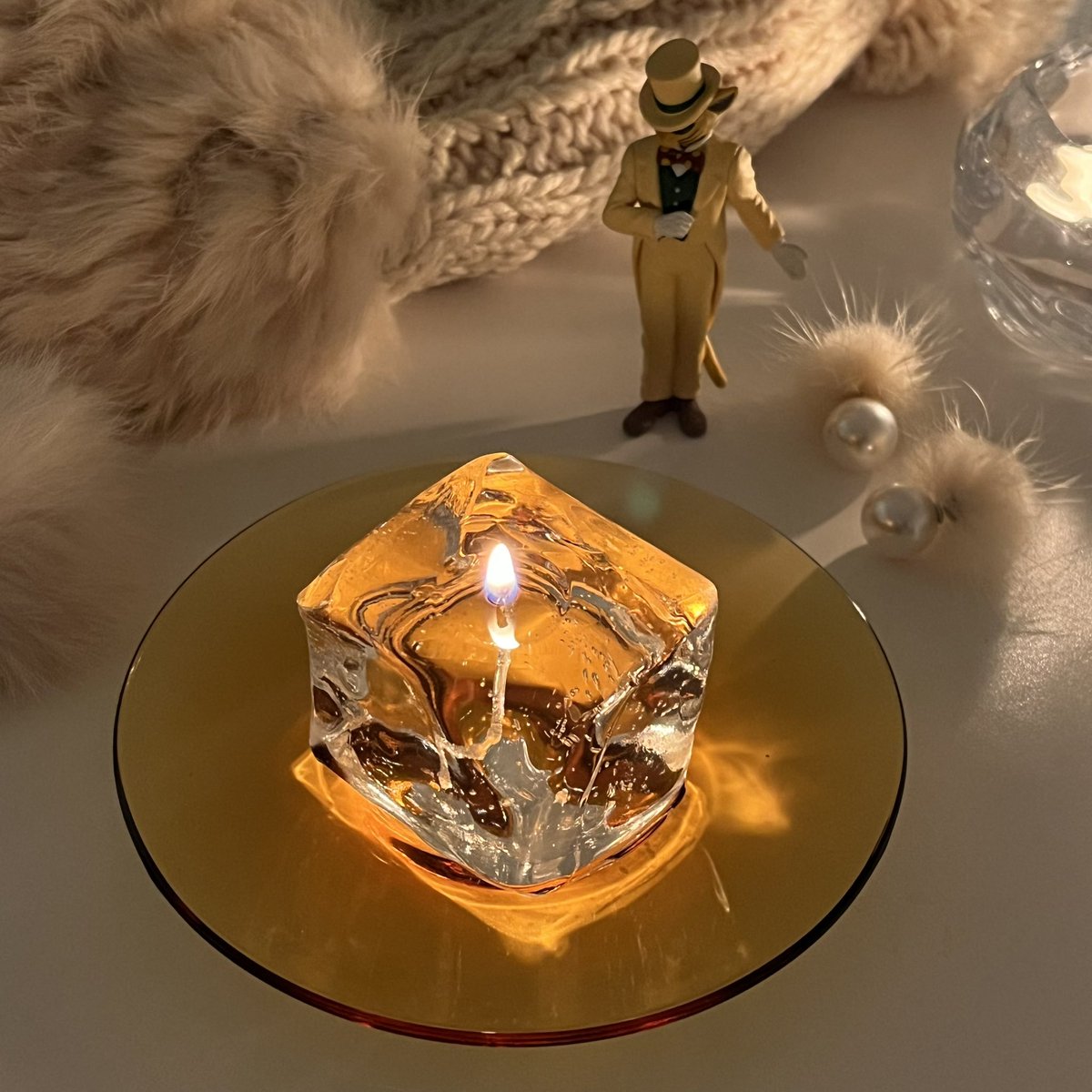 o_o153cm's tweet photo. Fluctuationさんの氷のキャンドルを頂きました🕯𓈒𓂃
溶けていくのが本物の氷みたいできらきらしてます…可愛すぎます………。 https://t.co/h9QNg0V06K