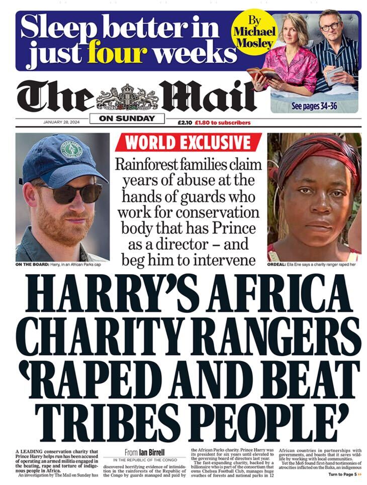 After today's shocking revelations, we're calling on Prince Harry to step down from the board of @AfricanParks with immediate effect, and for its funders to withdraw their support. @AfricanParks has known about these abuses for years. svlint.org/GreenGenocideTW
