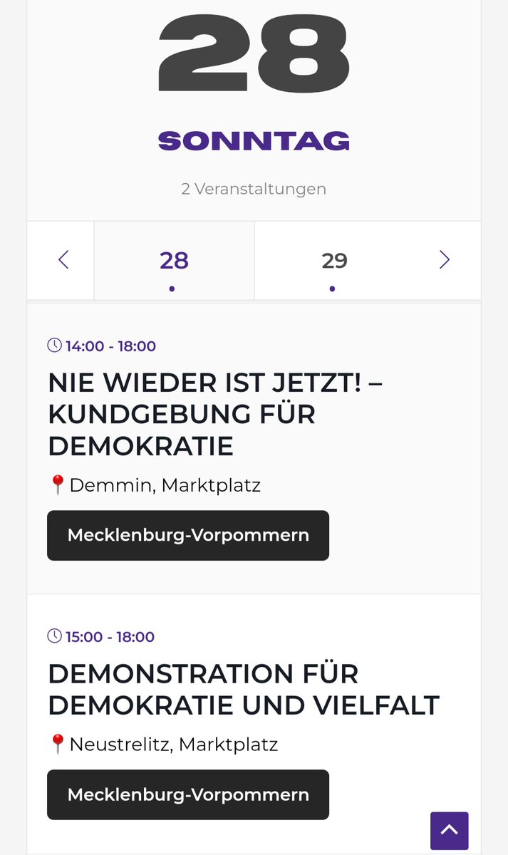 die geschichte von demmin ist eine sehr besondere. die geschichte von neustrelitz ist auch sehr speziell. gute gründe für 'nie wieder ist jetzt!' demmin 28.01.2024 14-18 uhr markt neustrelitz 28.01.2024 15-18 uhr markt #MVvernetzen für antifaschismus