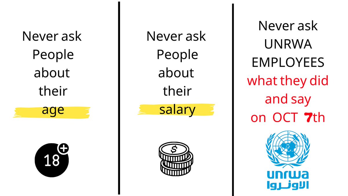 @AnterXYasa OOPS I'm asking: #UNRWA Employees WHAT DID YOU DO and SAY ON OCT 7th?! #UNRWA_Is_Hamas