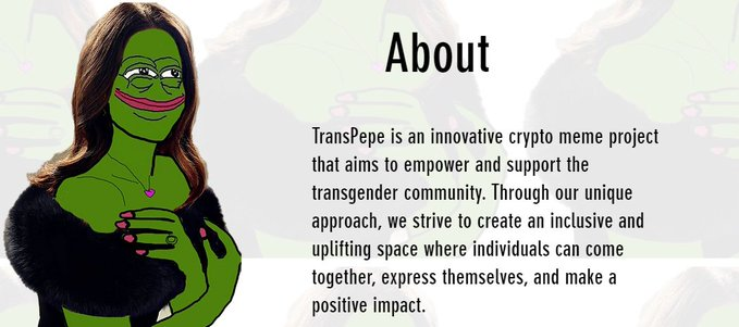 TransPepe is a unique crypto project that brings home to all the trans community around the world!🏳️‍⚧️ Come check it out, you might even fall in love!⬇️ transpepe.org #CryptoCommunity #Crypto #cryptocurrency #P2E