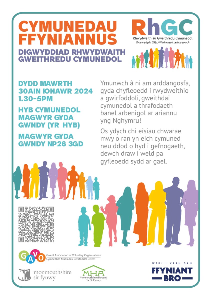 Cymunedau Ffyniannus - Digwyddiad Rhwydwaith Gweithredu Cymunedol Ymunwch â ni ar gyfer arddangosfa gymunedol, gyda rhwydweithio a chyfleoedd gwirfoddoli, ynghyd â gweithdai cymunedol. Mwy o wybodaeth > bit.ly/3HcrEFc #FfyniantBro @GVolunteering @Mon_Housing