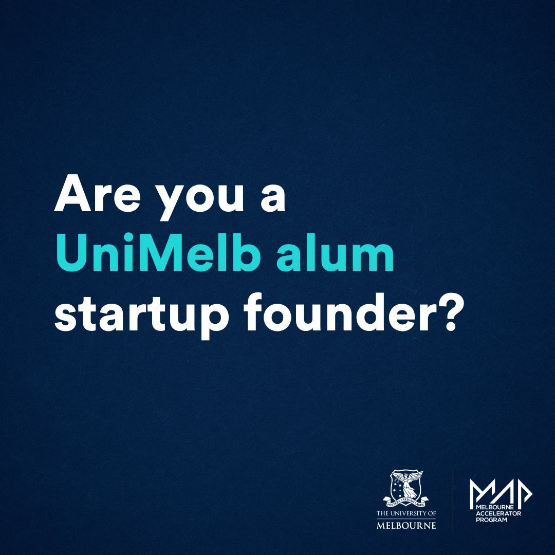 MAP UniMelb (@mapunimelb) on Twitter photo #UnimelbAlumni this one's for you!
You're bright, you're ambitious, and you're a high performer β if you've got a startup, we want to know.
Learn more about how we can support you as a founder: buff.ly/3SuUua1
<a href="/UniMelb/">University of Melbourne</a> <a href="/unimelbalumni/">University of Melbourne Alumni</a> #UnimelbAlumni this one's for you!
You're bright, you're ambitious, and you're a high performer β if you've got a startup, we want to know.
Learn more about how we can support you as a founder: buff.ly/3SuUua1
<a href="/UniMelb/">University of Melbourne</a> <a href="/unimelbalumni/">University of Melbourne Alumni</a>