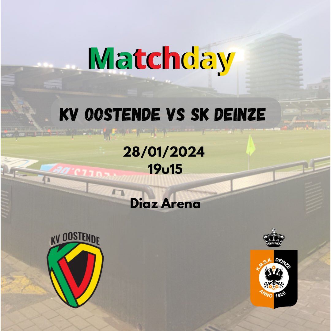 𝑴𝒂𝒕𝒄𝒉𝒅𝒂𝒚 

Houden we vandaag de 3 punten thuis?
Wees erbij om ons ploegje aan te moedigen!

👀 Pronostiek?
COME ON KAVEE 💚❤️💛