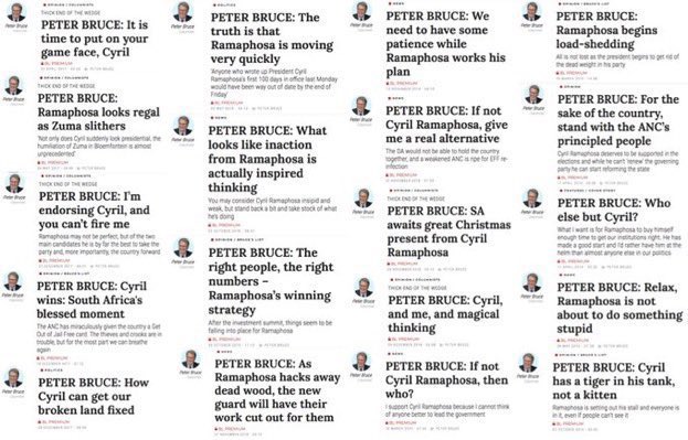 “Leave political issues to the analysts”

The analysts: