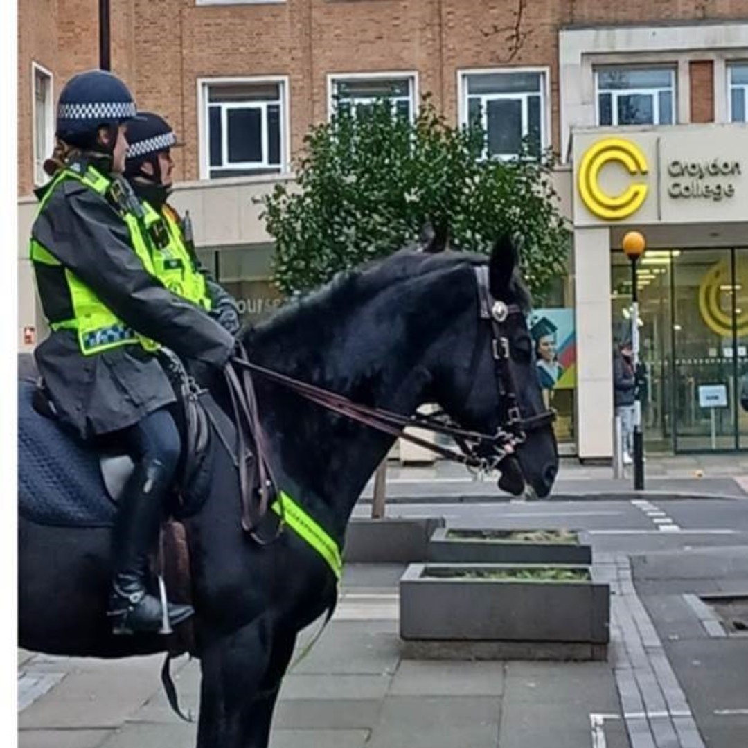 Officers from Safer Transport, Mounted and Croydon have been out on proactive patrols accross Croydon