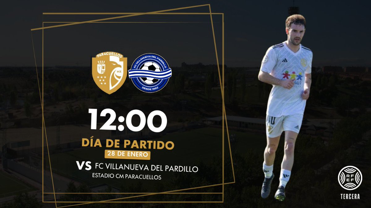 ⚽⚔️ | 𝐃𝐈́𝐀 𝐃𝐄 𝐏𝐀𝐑𝐓𝐈𝐃𝐎

En casa de nuevo!!! Día de Partido 💪

<a href="/CDParacuellos/">CD Paracuellos MX</a> vs <a href="/FCVPAR/">FCVPAR</a> 
28/1/2024 🕑12:00

🔗 youtube.com/watch?v=7uAEZj…

#Vamosparacuellosmx