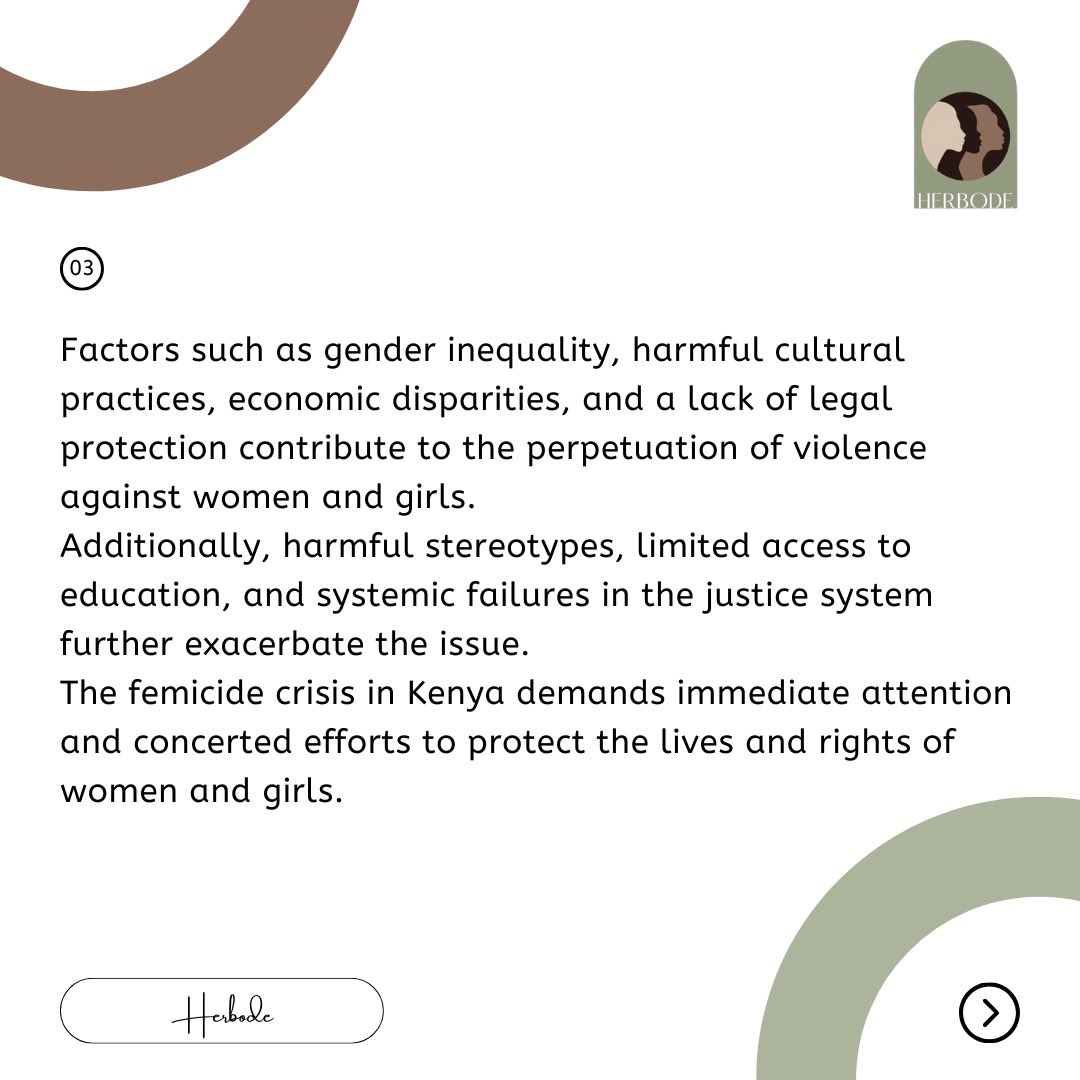 Femicide, the deliberate killing of women and girls because of their gender, continues to be a pressing issue in African countries like Kenya and Nigeria and all over the world. This abhorrent crime has far-reaching consequences for individuals, 
#EndFemicide 
#EndFemicideKE