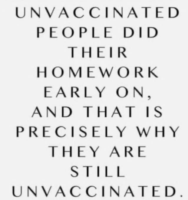 I remain unvaccinated! Do you?