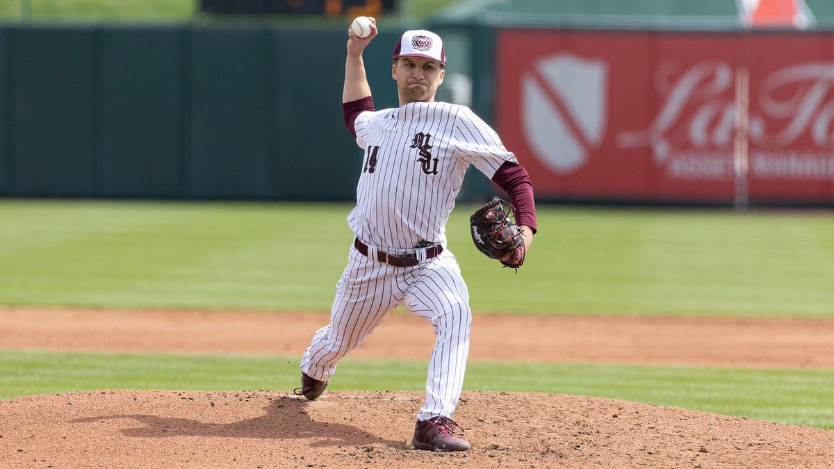 d1baseball's tweet photo. Missouri Valley Conference Preseason POTY 🏆🏆🏆
(Presented by @NettingPros)

𝐏𝐨𝐬𝐢𝐭𝐢𝐨𝐧
Zack Stewart | OF | @MSUBearBaseball 

𝐏𝐢𝐭𝐜𝐡𝐞𝐫
Brandt Thompson | RHP | @MSUBearBaseball 

𝐅𝐫𝐞𝐬𝐡𝐦𝐚𝐧
Caden Bogenpohl | OF | @MSUBearBaseball

🔗 https://t.co/ATNBFK0stN https://t.co/c94ryu4k7F