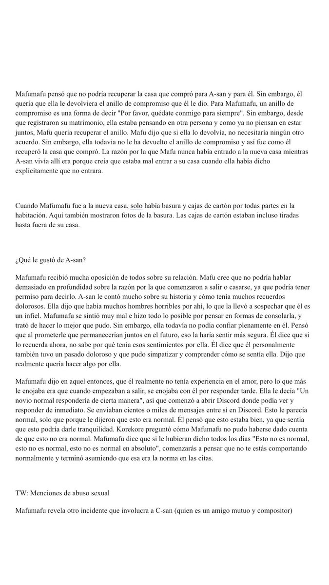 mafudonesp's tweet photo. **Traducción sobre la aparición de Mafumafu en el stream de Korekore del día de ayer 

(Traducción hecha por Bria) + https://t.co/rY1rBiFyem