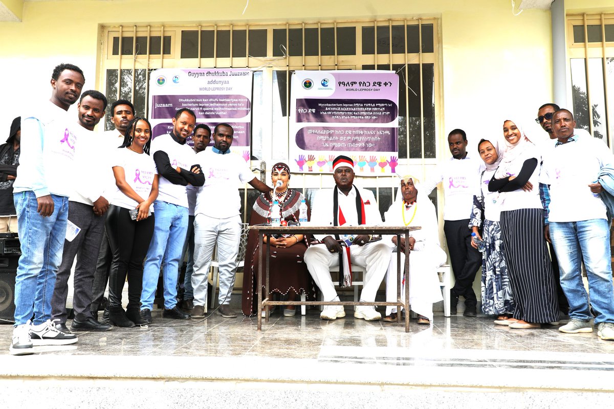 YaredGMekonnen's tweet photo. Haramaya University, Department of Dermatology celebrated #WorldLeprosyDay in the community to increase awareness about Leprosy and fight against stigma towards affected individuals. #BeatLeprosy #glodermalliance #IFDerm #ILDSDerm https://t.co/VZHWVwbTzi