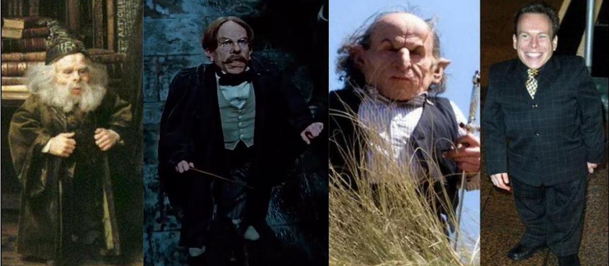 Happy 54th Birthday, @WarwickADavis! He played Professor Flitwick, as well as Griphook in the Deathly Hallows.

#HappyBirthdayWarwickDavis