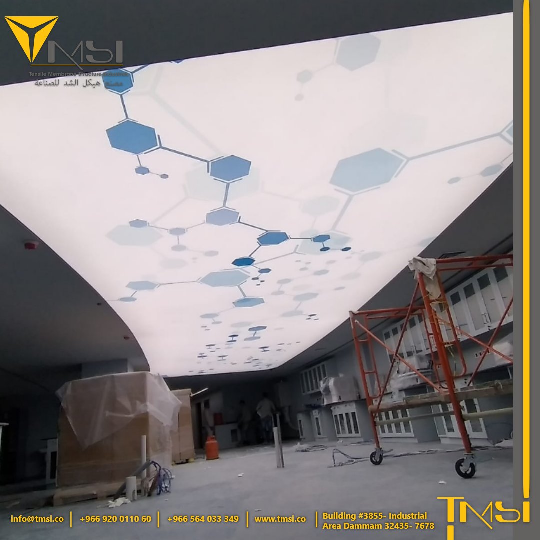 tmsi_sa's tweet photo. Some of our works in #designing, #manufacturing and #installing #ceiling decorations for Al-Mana &amp; Al Aziziah Hospital in #Dammam_Khobar using #ceiling_stretching #printed fabric

Interested ? Contact us
https://t.co/nF7fhu65IG

#tmsi_sa #lightweightarchitecture #stretchceiling https://t.co/0mirIQr3t2