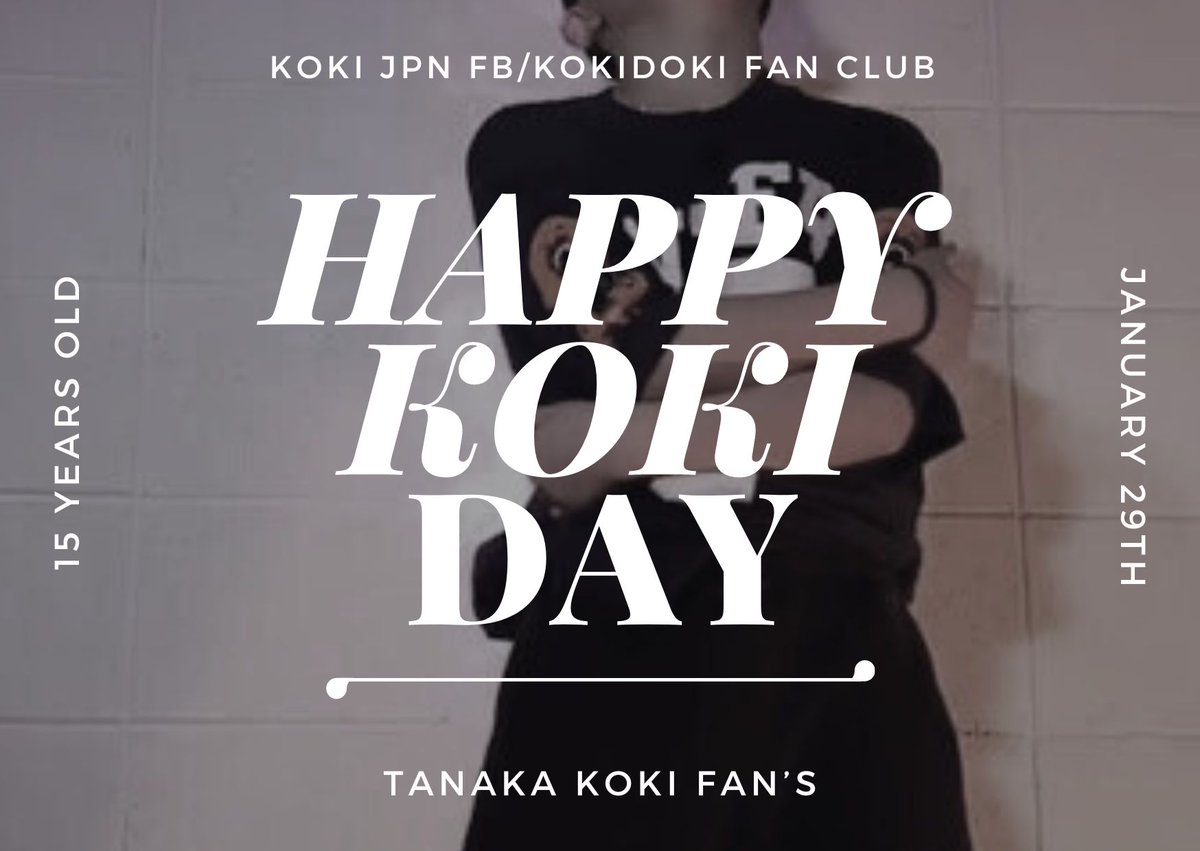 koki_t0129's tweet photo. HAPPY KOKI DAY🎊

コウキ君　15歳の誕生日おめでとうございます！

コウキ君を応援しているファンの皆様の想いが
コウキ君に届きますように✨

#TanakaKoki #田中煌己　#고키
#HAPPY_KOKI_DAY
＠OfficialPnation https://t.co/RLnIZ1kcxO