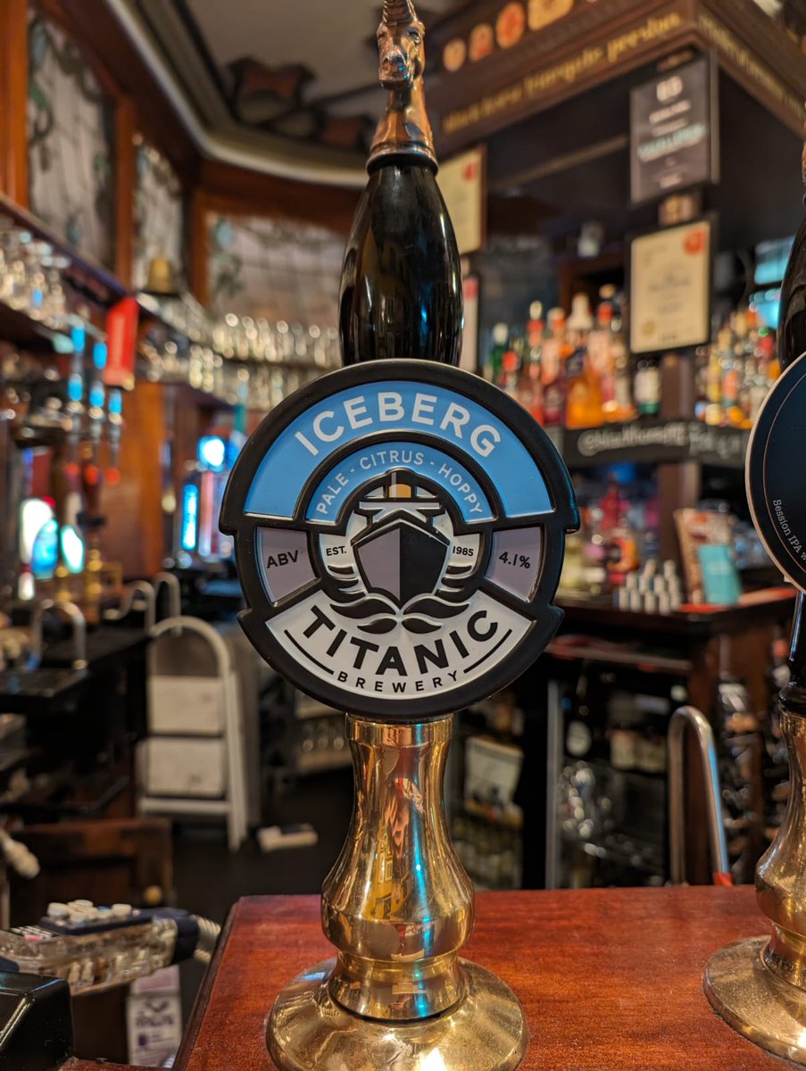 Iceberg by Titanic Is now available on the bar at the Black Horse in Preston. #blackhorse #robinsonsbrewery #titanicbrewery #realale #preston