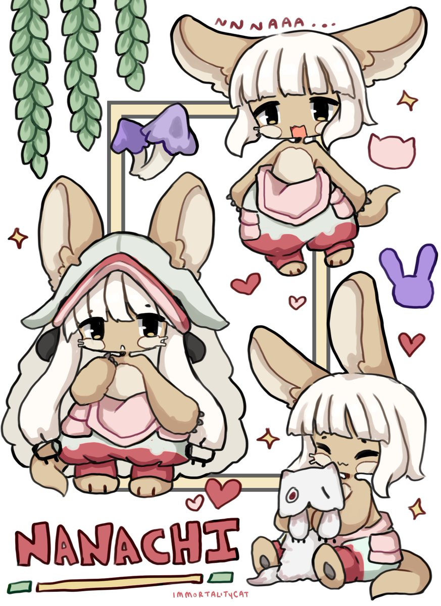 immortalitycat's tweet photo. nanachi doodle page!! 🐰 
#メイドインアビス https://t.co/DlMo60ezVw