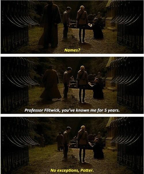 Flitwick: “Names?”
Harry: “Professor Flitwick, you've known me for five years.”
Flitwick: “No exceptions, Potter!”
#HappyBirthdayWarwickDavis