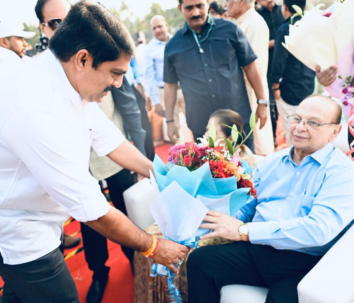 VijaiSardesai's tweet photo. Wished Goa’s most senior and successful politician. 7 times CM & a legislator of 50 years, Mr Pratapsingh Rane a very happy 85th birthday. His contribution to the state’s progress enumerated in the book “Maker of Modern Goa” was released at a grand public function at Poriem. May God bless him with the best of health to guide Goa going forward in the years to come
