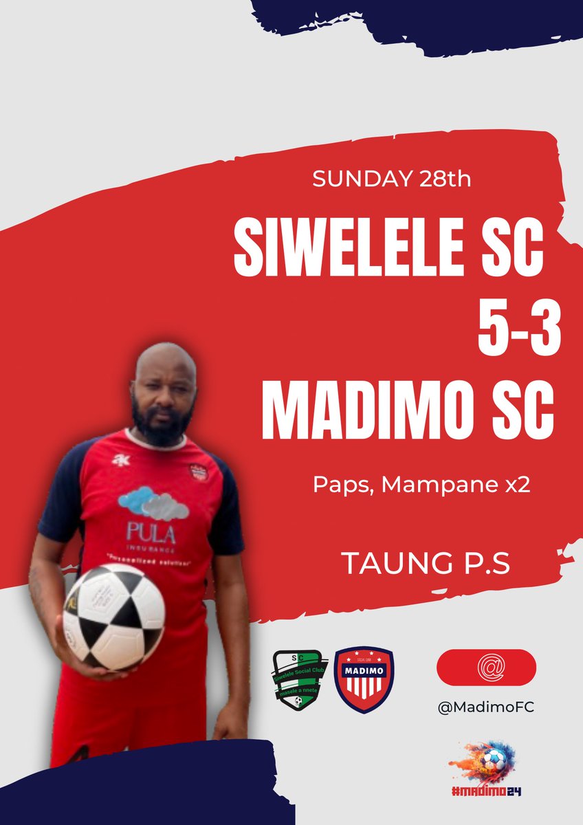 MadimoFC's tweet photo. Big loss, but we soldier on. 🙏🏿 
Good one @SiweleleSC https://t.co/hMw3UdI4Xt